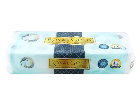 Royal Gold Luxurious Interleaf Bathroom Tissues 200sheets x 10 Fashion