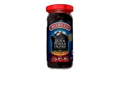 Borges Whole Black Olives 300g Fashion