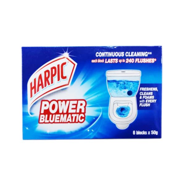 Harpic Power Bluematic Toilet Bowl Cleaner 50g x 6 Discount