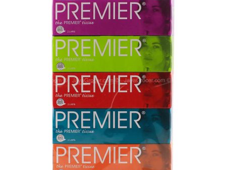 Premier Facial Tissue Paper (Face) 90pcs x 5 on Sale