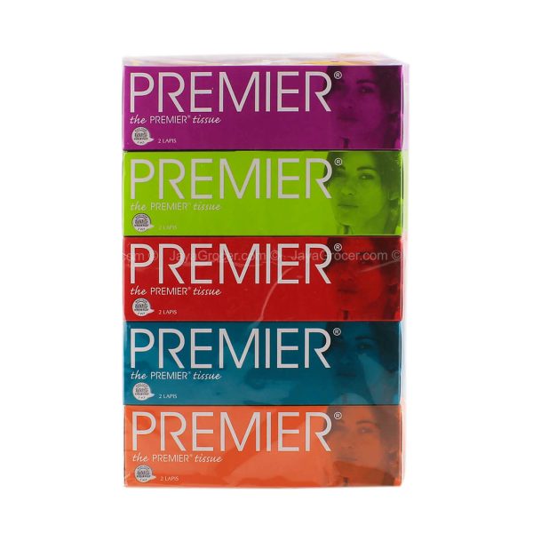 Premier Facial Tissue Paper (Face) 90pcs x 5 on Sale