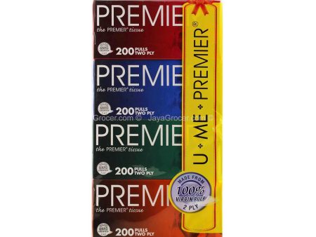 Premier Facial Tissue Paper 200sheets x 4 Online