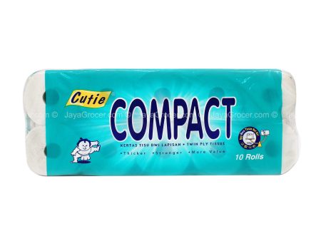 Cutie Compact Bathroom Tissue 180g x 10 Online now