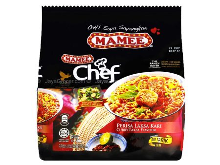 Mamee Chef Curry Laksa Flavour Instant Noodle 75g x 4 Hot on Sale