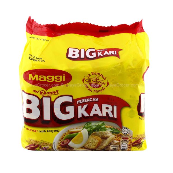 Maggi Big Curry Flavour Instant Noodle 101g x 5 on Sale