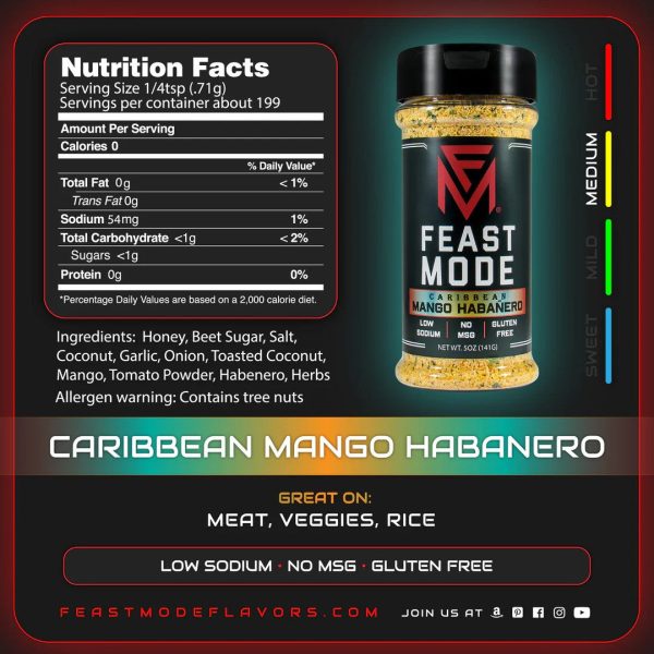 Feast Mode Seasoning - Caribbean Mango Habanero Online