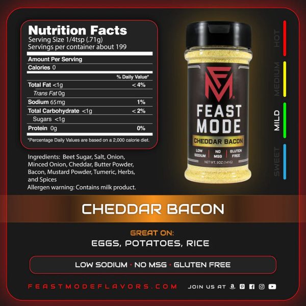 Feast Mode Seasoning - Cheddar Bacon Cheap