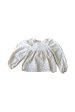 Mia Cappuccino Foam White Peplum Top Fashion