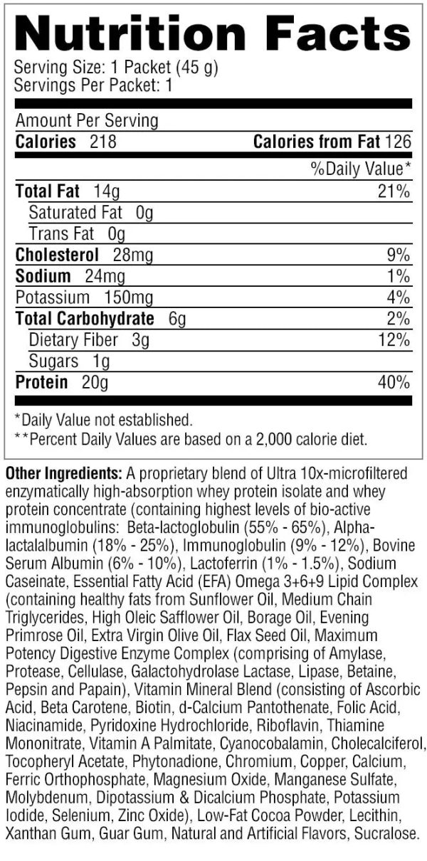 Metabolic Nutrition MuscLean Single Serving (Select Flavor) Supply