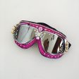 Hot pink   burning man goggles  anti-dust goggles Aviator Goggles  Ski goggles face goggles Hot on Sale