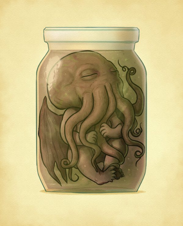 Pickled Cthulhu Fine Art Print For Discount