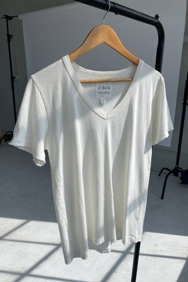 Organic Cotton La Vie Tee - Vintage White For Cheap