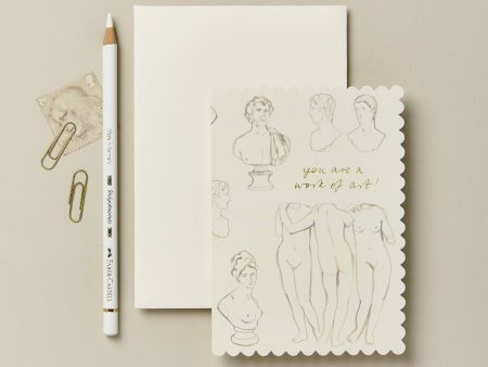 Sculptures  You Are a Work of Art  Card For Discount