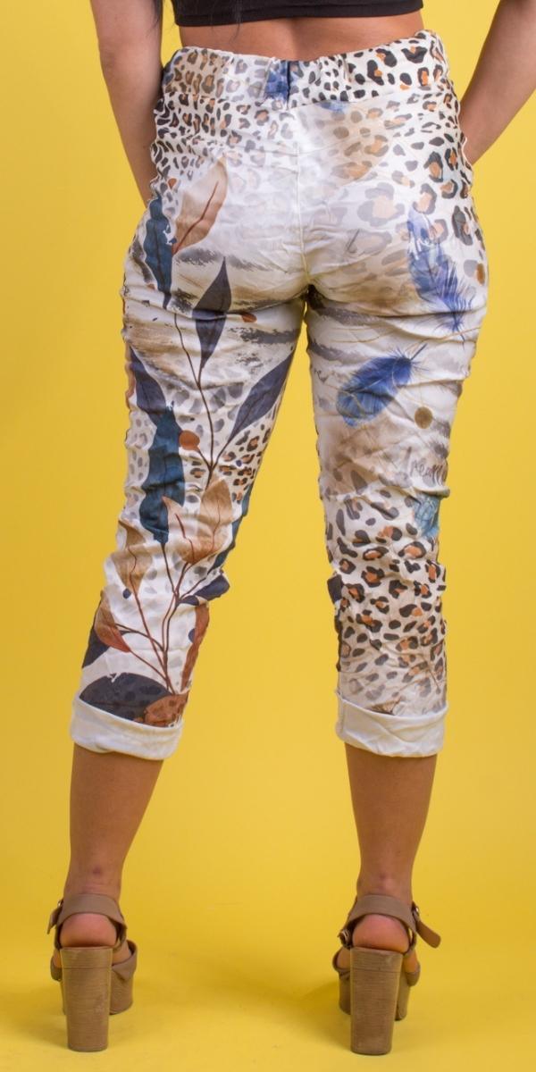 Geniviv Cheetah Leaf Print Pant For Cheap