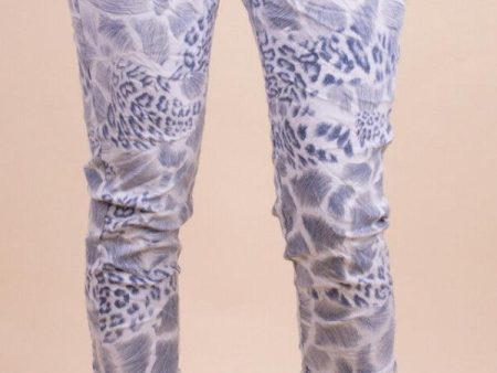 Snow Leopard Tie-Waist Pants Discount