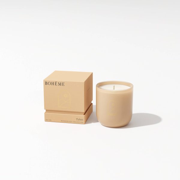 Tahiti: Boheme Scented Candle with Soy Wax Blend Cheap