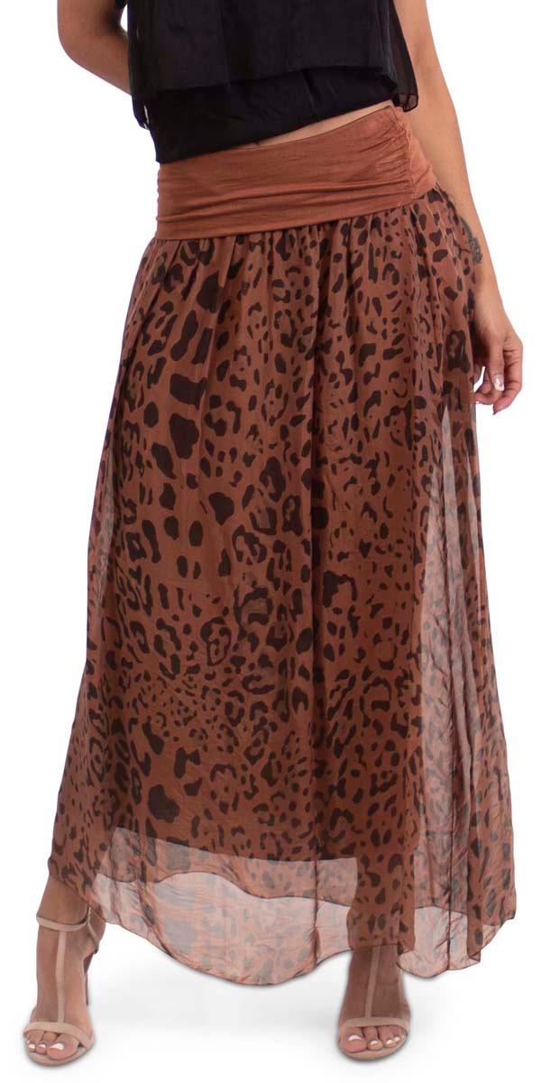 Sondra Leopard Maxi Skirt Online