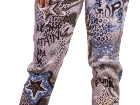 Celina Star Leopard Pant For Discount