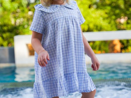 Nabi Cornflower Blue Gingham Dress Discount