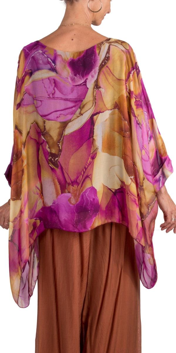 Seta Marble Ink Print Kaftan on Sale