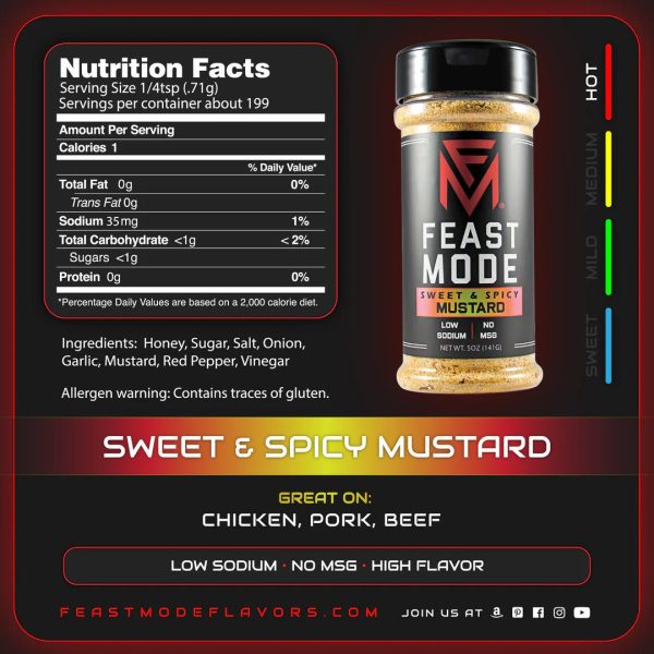 Feast Mode Seasoning - Sweet & Spicy Mustard Online Sale