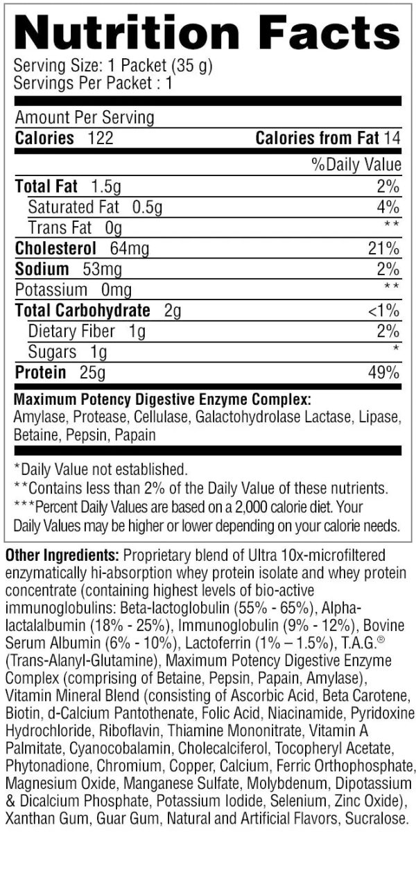 Metabolic Nutrition Protizyme Single Serving (Select Flavor) For Sale