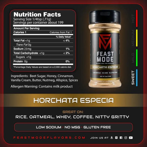 Feast Mode Seasoning - Horchata Especia For Sale