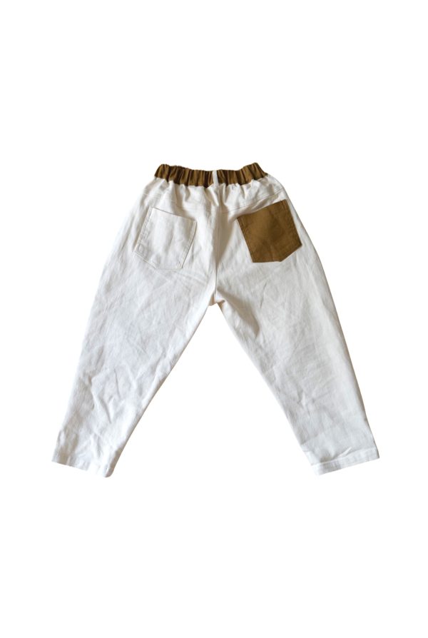 Kai Cream White Jeans Online Sale