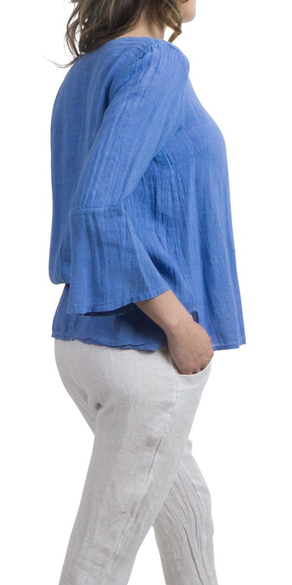 Gianni Linen Top Hot on Sale