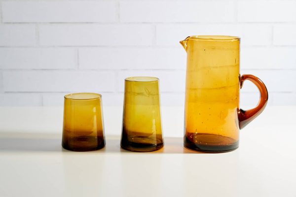 Moroccan Cone Glassware Large - Amber: Amber Online