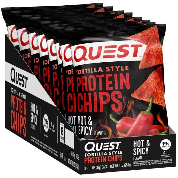 Quest Nutrition Hot & Spicy Tortilla Style Protein Chips on Sale