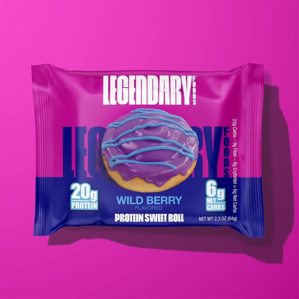 Legendary Foods Protein Sweet Roll - Wild Berry Flavor Online Hot Sale