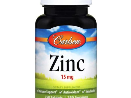 Carlson Labs Zinc 15mg Tabs Discount