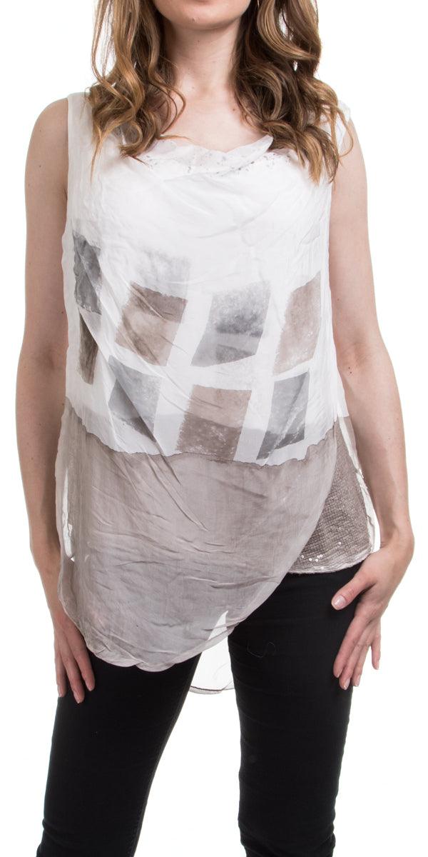 Allegra Silk Top Hot on Sale