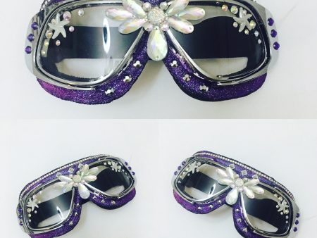 Purple burning man goggles Online