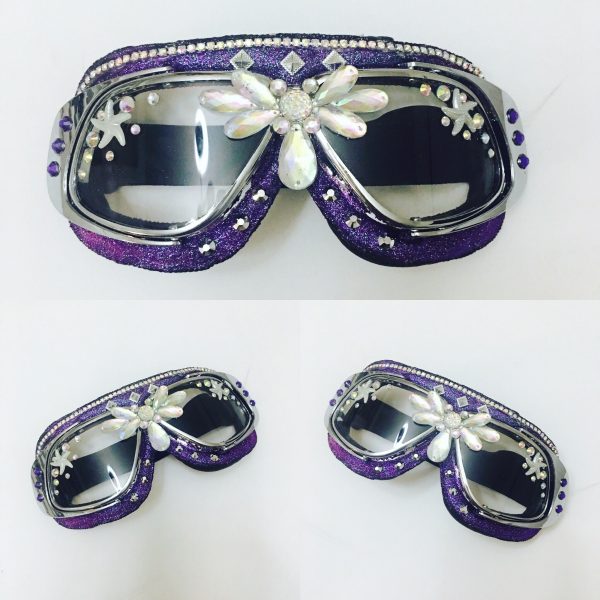 Purple burning man goggles Online