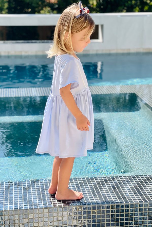 Paplou Ice Blue Dress Online Sale