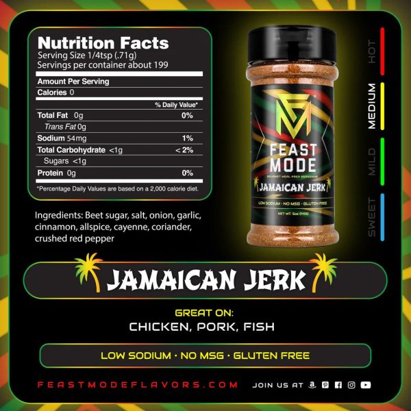 Feast Mode Seasoning - Jamaican Jerk Online Sale