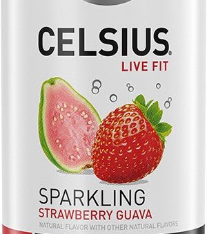 Celsius Strawberry Guava 12oz Can Sparkling Energy Drink For Sale