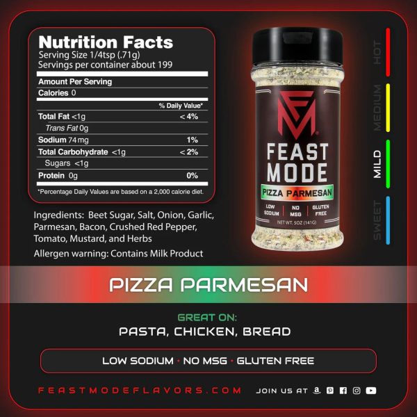 Feast Mode Seasoning - Pizza Parmesan Supply