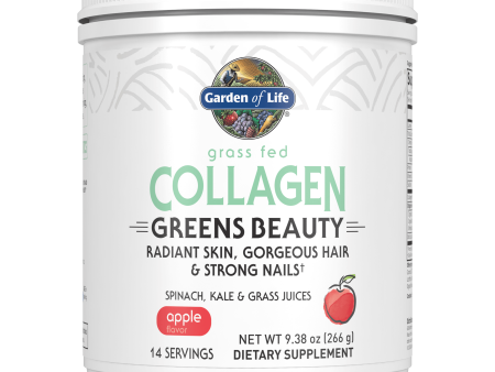 Garden of Life Collagen Greens Beauty Apple Flavor 14srv Supply