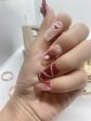 Red Blush Press on Nails Hot on Sale