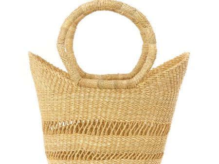 Natural Petite Lacey Shopper from Ghana Online now