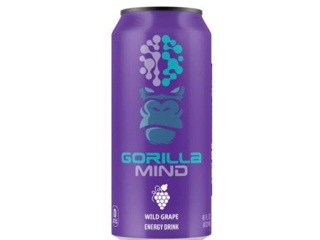 Gorilla Mind RTD Energy Drink - Wild Grape (1 Can) For Discount