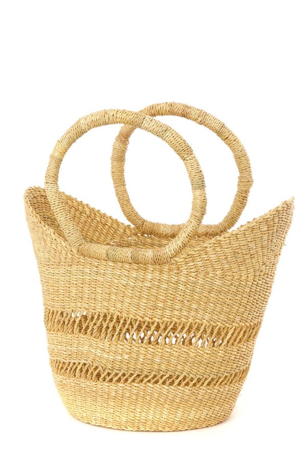 Natural Petite Lacey Shopper from Ghana Online now