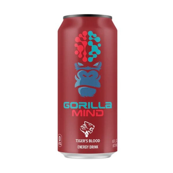 Gorilla Mind RTD Energy Drink - Tiger s Blood (1 Can) For Discount