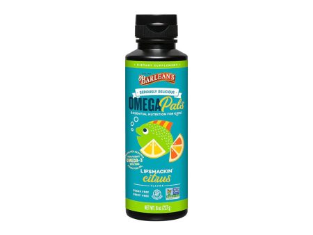 Barlean s Kids Seriously Delicious High Potency Omega Pals Fish Oil - Lipsmackin  Citrus Online Sale