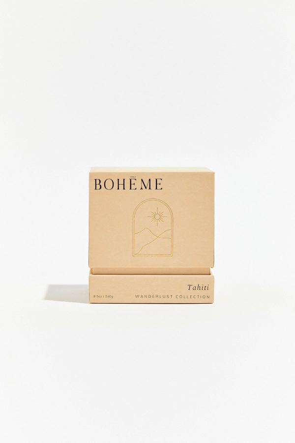 Tahiti: Boheme Scented Candle with Soy Wax Blend Cheap