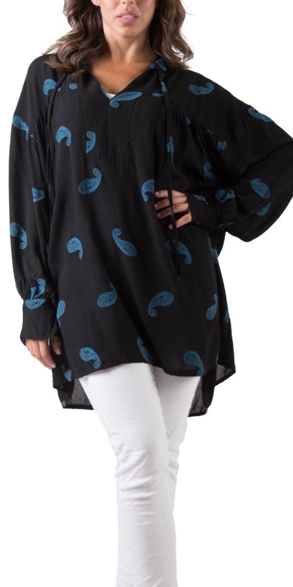 Paisley Tiered Blouse Discount