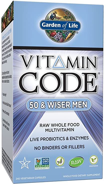 Garden Of Life Vitamin Code - Whole Food Vitamin For 50 & Wiser Men (Choose Size) Online Hot Sale